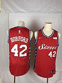 76ers 42 Al Horford Red Nike Throwback Swingman Jersey,baseball caps,new era cap wholesale,wholesale hats